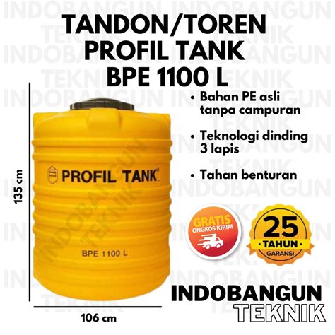 Jual Tandon Toren Tangki Air Profil Tank Bpe Liter Liter