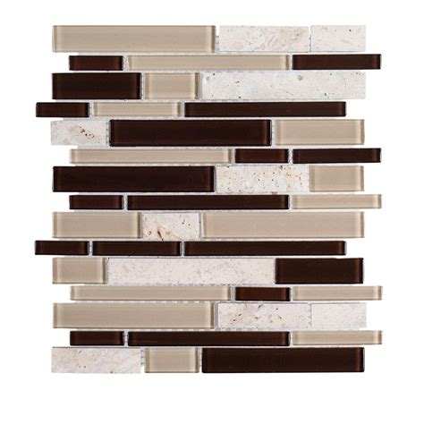 Jeffrey Court Slate Beach 11 5 8 In X 11 3 4 In X 6 Mm Glass Mosaic