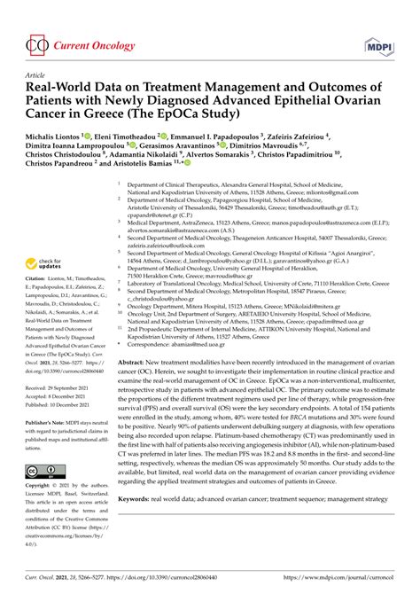 Pdf Real World Data On Treatment Management And Outcomes Of Patients With Newly Diagnosed