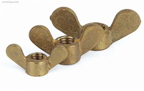 DIN315 Solid Brass Wing Nuts Copper Butterfly Nuts M3 M4 M5 M6 M8 M10