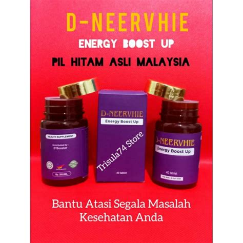 Jual D Neervhie Neervhie Pil Hitam Asli 1 Botol Isi 40 Pil Shopee