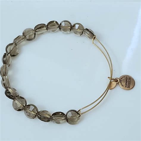 Alex And Ani Smoke Luxe Beads Bangle Bracelet Depop