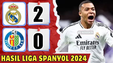 Real Madrid Vs Getafe Hasil Liga Spanyol Tadi Malam Terbaru Hari Ini