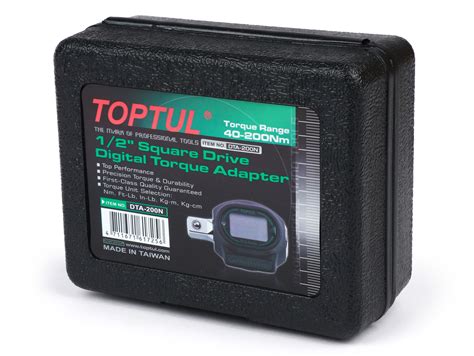 Digital Torque Adapter TOPTUL 1 2 Drive 40 200 Nm Tools