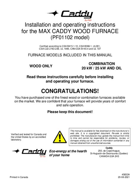 Fillable Online PSG CADDY MAX CADDY WOOD ADD ON PF01102 INSTALLATION