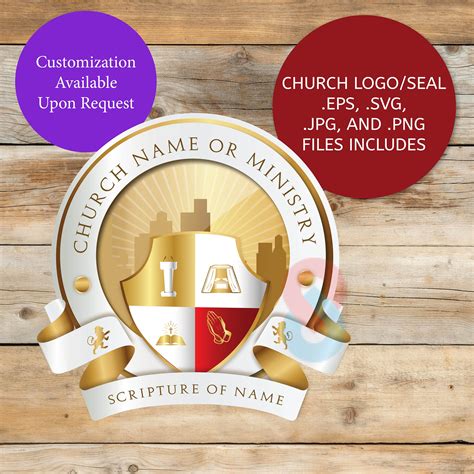 Bishops Seal Diy Vector Template Editable Svg Cut Files Religious