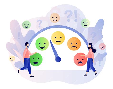 Premium Vector Mood Concept Emotions Scale Excellent Good And Normal