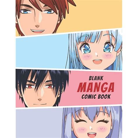 Buy Blank Manga Comic Book Create Your Own Manga And Anime Sketchbook