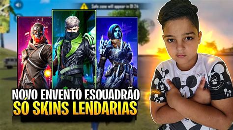 Ao Vivo Free Fire As Skins Mais Raras Youtube