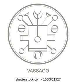 Vector Icon Symbol Demon Valac Sigil Vetor Stock Livre De Direitos