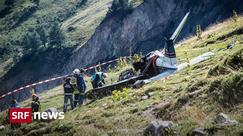 Ursache Unklar Tote Bei Flugzeugabsturz Im Wallis News Srf