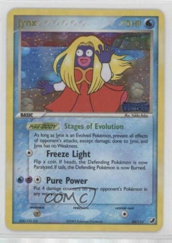 Pokemon Ex Unseen Forces Reverse Foil Jynx W K Ebay