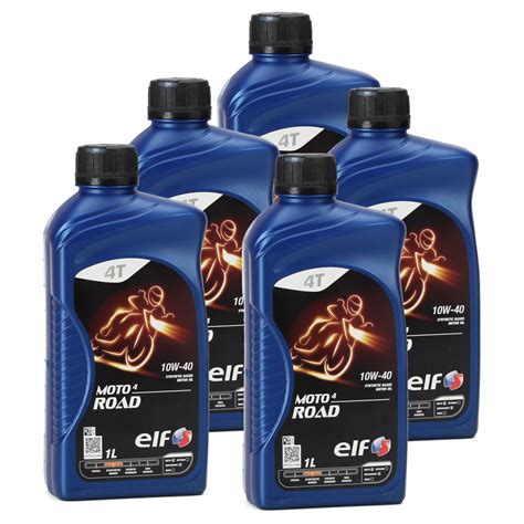 5L 5 Liter ELF Motoröl ÖL 4T 4 TAKT MOTO 4 ROAD 10W 40 10W40 JASO MA2