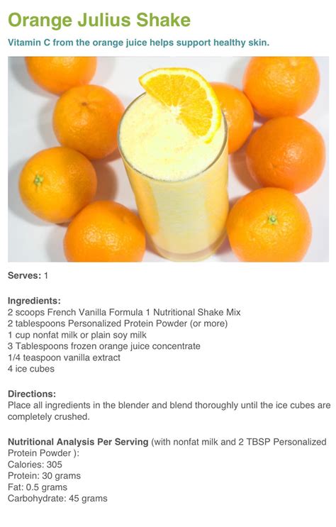 Orange Creamsicle Herbalife Shake Recipe Bryont Blog