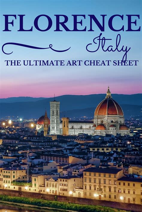 Cheat Sheet: Art in Florence, Italy - Maps & Merlot