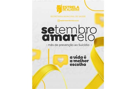 Setembro Amarelo Prefeitura De Estrela De Alagoas AL