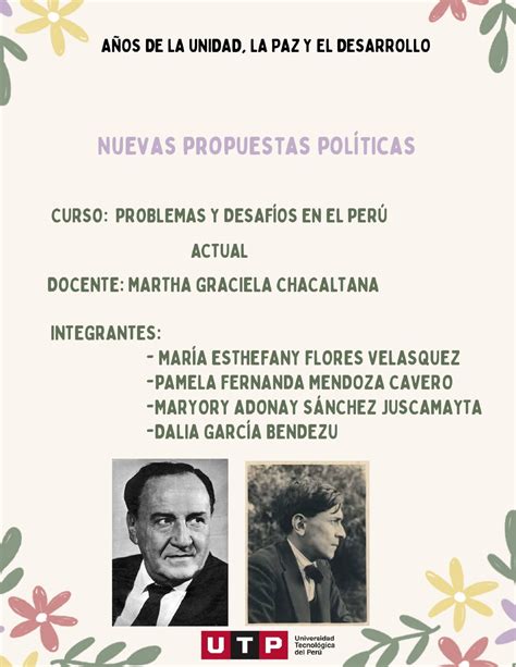 Semana 5 Tarea Nuevas propuestas políticas ACTIVIDAD 1 Explique el