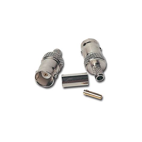 CONECTOR BNC HEMBRA CRIMPAR RG 59 Eurocabos