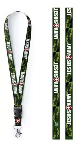 Lanyard Portagafete Sublimado Jesus Army Xtomorfosis En Venta En