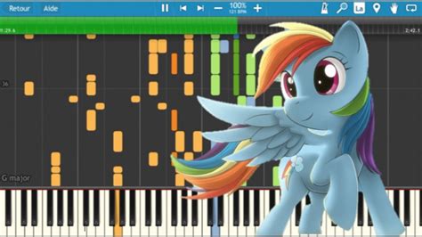 Time To Be Awesome Piano Tutorial Synthesia Mlp The Movie Youtube