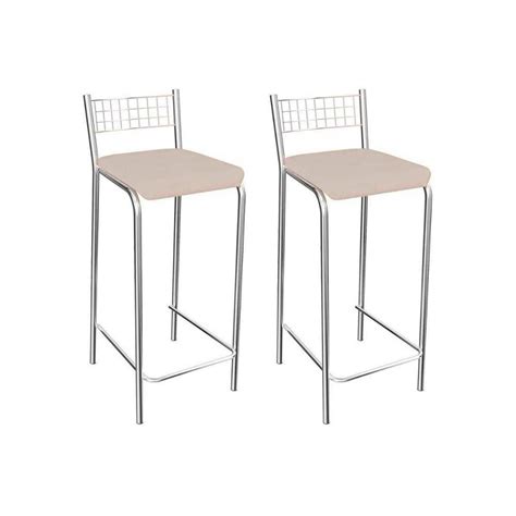 Kit Banquetas Sala Jantar G Nova B Cr Un Cromado Courano Nude Kappesberg Madeiramadeira