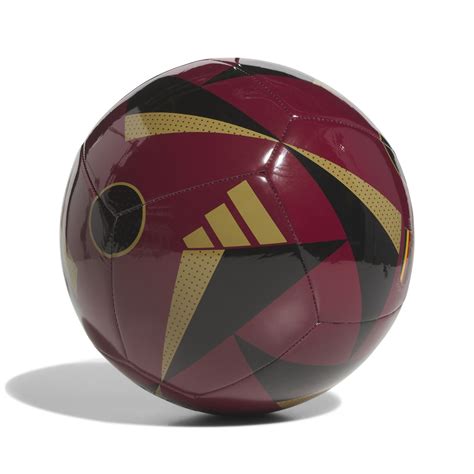 adidas Euro 2024 België Voetbal Maat 5 Bordeauxrood Zwart Goud