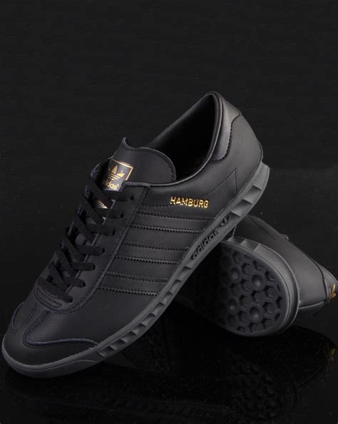 Adidas Hamburg Trainers Core Black - adidas At 80s Casual Classics