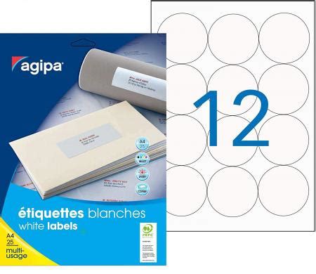 Agipa Tiquettes Blanches Multi Usage Format Mm