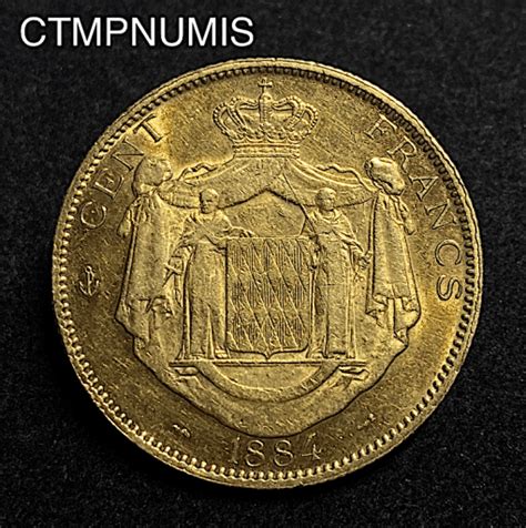 Monnaie Monaco Francs Or Charles Iii A Paris Ctmp Numis