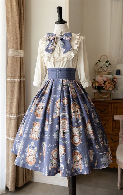 Forest Wardrobe Echoes Of Happiness Lolita Skirt And Blouse Set Royal