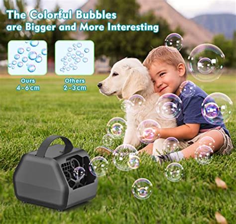 Chargeable Bubble Machine Portable Bubble Blower Machine 9000+ Unique ...