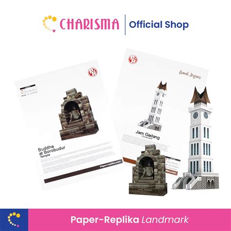 Jual Charisma Papercarft DIY Pola Kertas Motif Landmark Creation