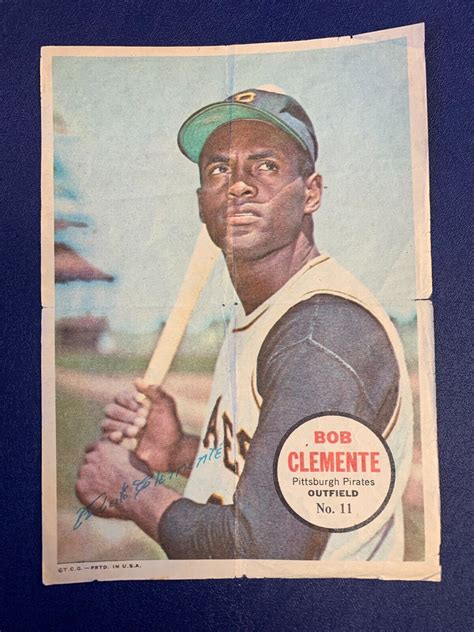 Topps Pin Ups Poster Inserts Roberto Bob Clemente Lower