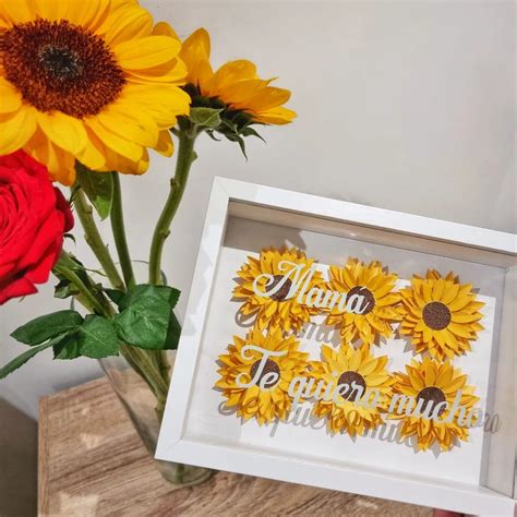 Marco Con Girasoles Personalizado ⭐️ Regalo Personalizado