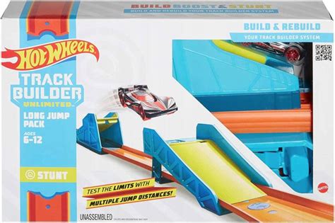 Mattel HOT WHEELS Track Builder set s autíčkem pro stavitele Dlouhý skok Hračky365 cz