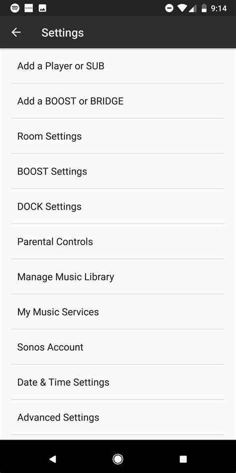 Settings on Sonos App - Sonos One Speaker Review - TechWeLike