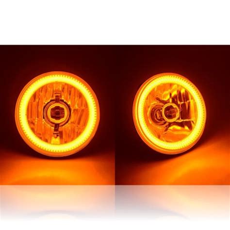 5 3 4 Amber COB SMD LED Halo Angel Eye 6000K 6K HID Light Bulbs