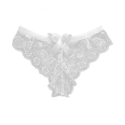 Womens Lace Crotchless Thong G String Panties Lingerie Underwear Briefs Knickers Ebay