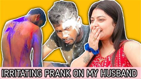 Irritating Prank On Husband Irritating Him For Full Day He Got Fully