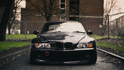 Fondos De Pantalla BMW Z3 Negro Frente Mojado 1920x1080 Wallup