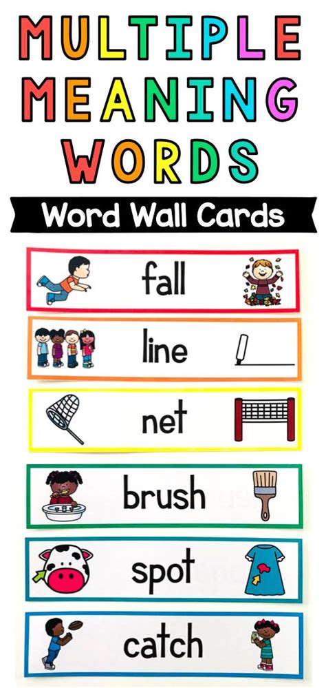 Words With Multiple Meanings Examples