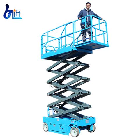 M M Hydraulic Driving Self Walk Construction Lifter Mobile Scissor