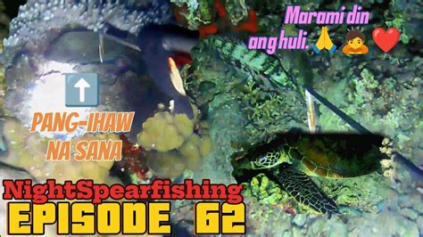 NIGHT SPEARFISHING EPISODE 62 Solo Dive Pero Andaming Biyaya Din Ang