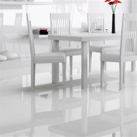 Falquon High Gloss Flat Edge Mm White High Gloss Flooring Leader