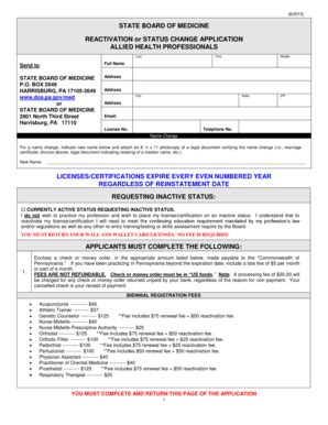 Fillable Online ALLIED HEALTH PROFESSIONALS Fax Email Print PdfFiller