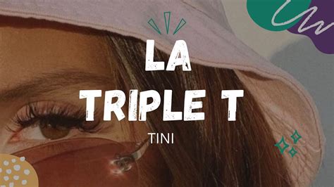 La Triple T Tini Letra Lyrics Youtube