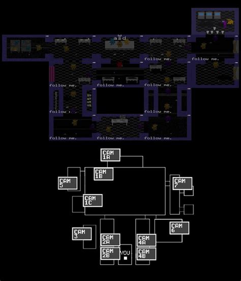 31 Fnaf 1 Map Layout Maps Database Source Images