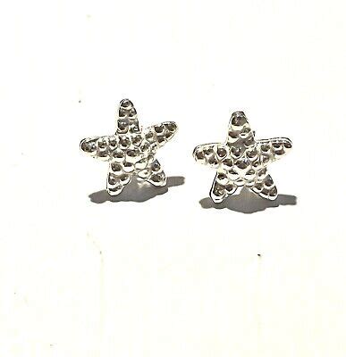 Sterling Silver Star Fish Stud Earrings Ebay