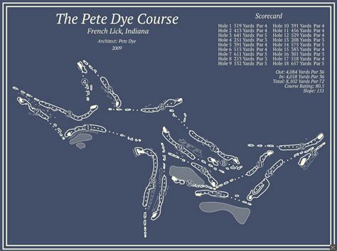 French Lick Resort - Pete Dye Course – Course Maps