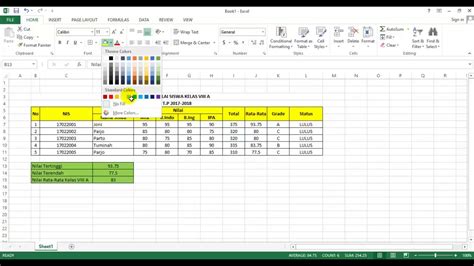 Cara Menggunakan Rumus Sum Average If Max Dan Min Pada Ms Excel